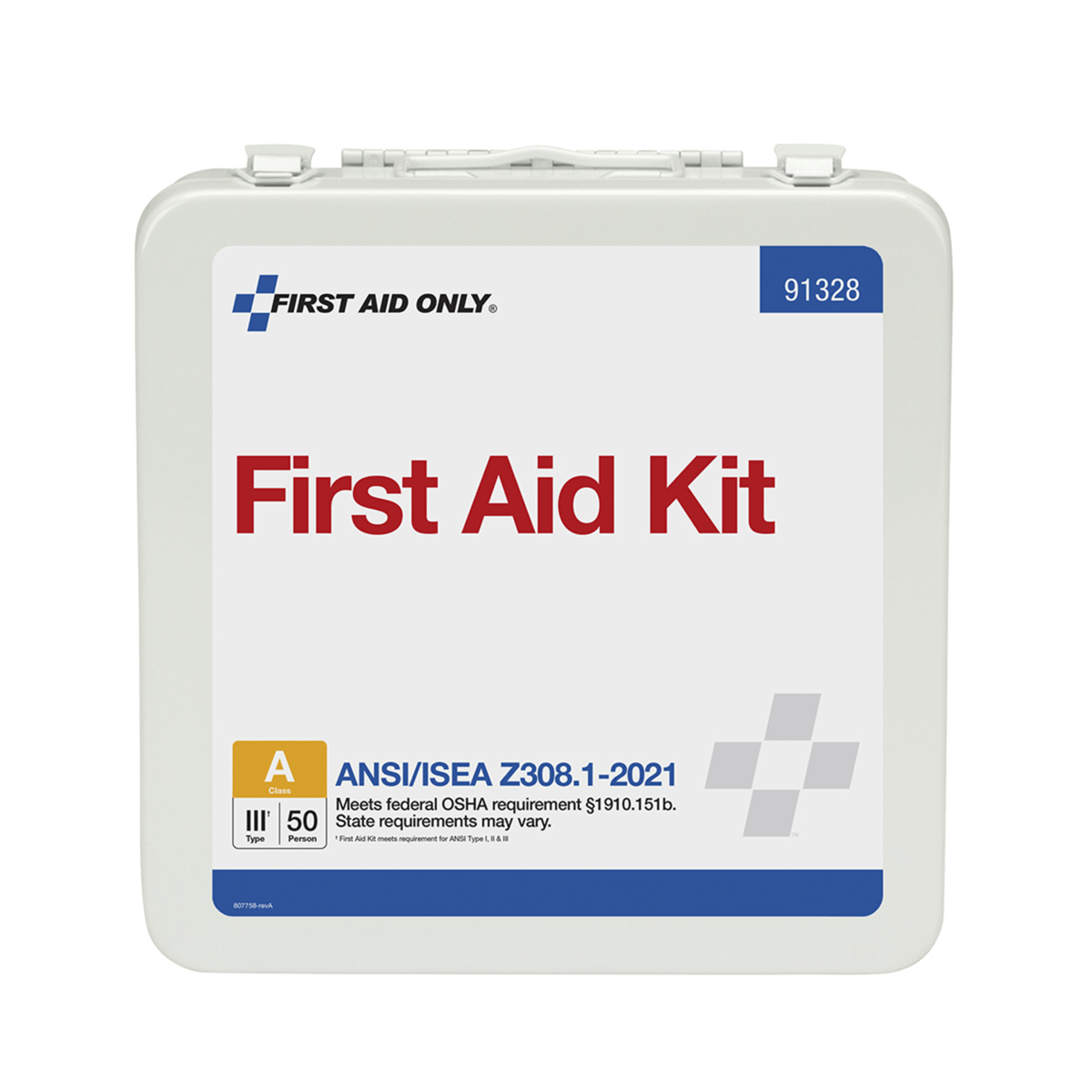 Acme United 50 Person ANSI 2021 Class A, Metal First Aid Kit