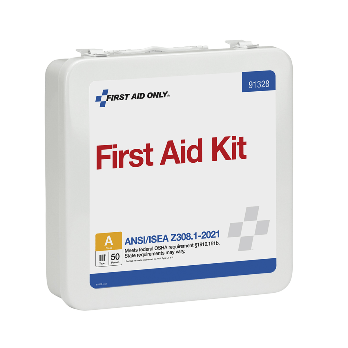 Acme United 50 Person ANSI 2021 Class A, Metal First Aid Kit