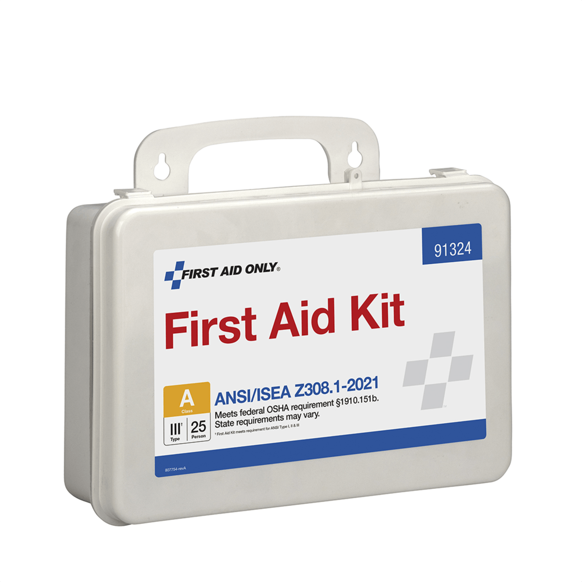Acme United 25 Person ANSI 2021 Class A, Plastic First Aid Kit