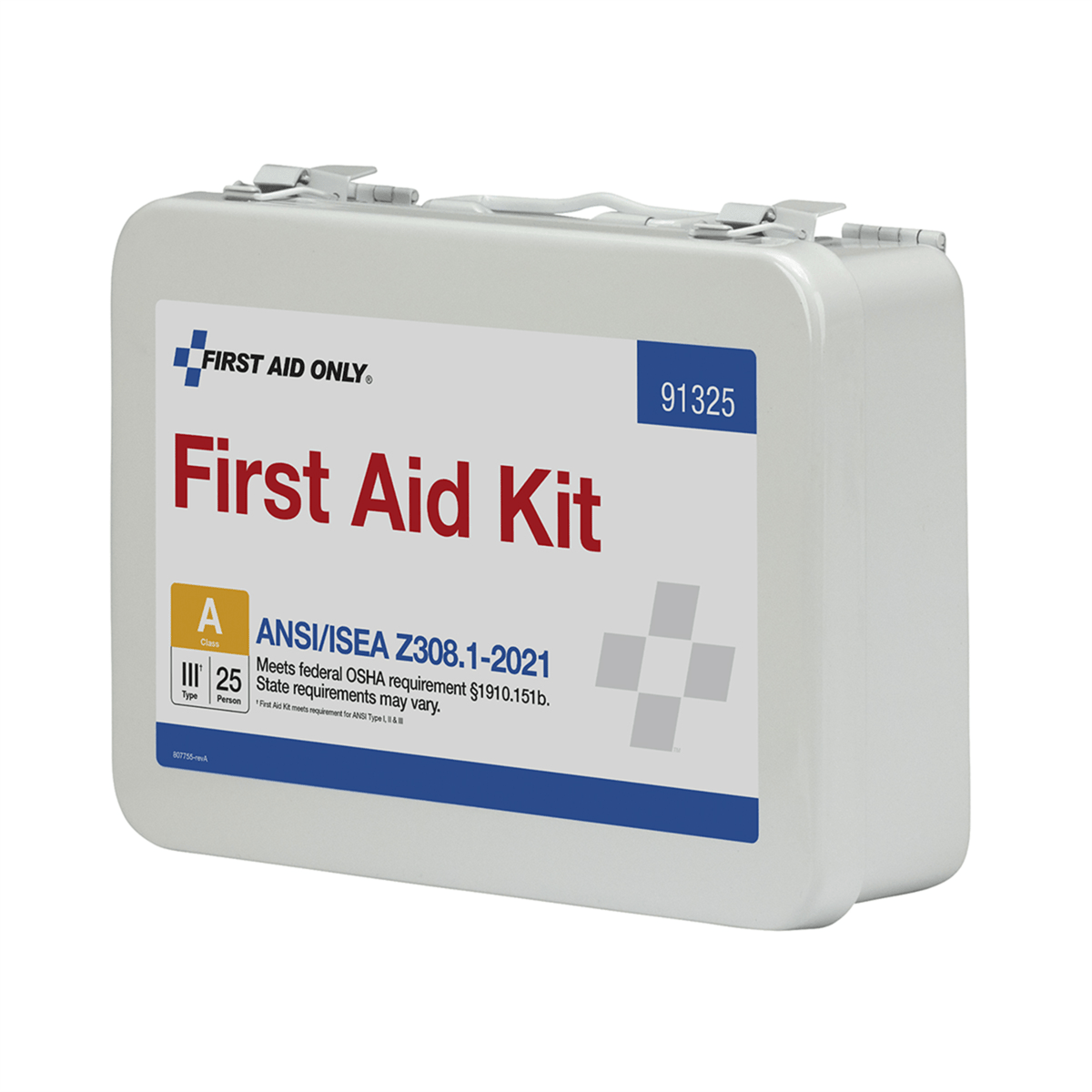 Acme United 25 Person ANSI 2021 Class A, Metal First Aid Kit