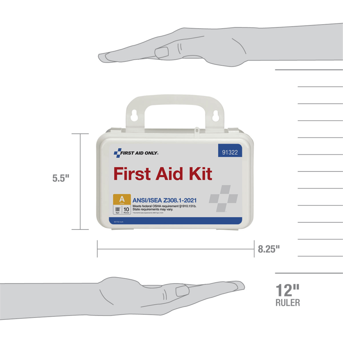 Acme United 10 Person ANSI 2021 Class A, Plastic First Aid Kit