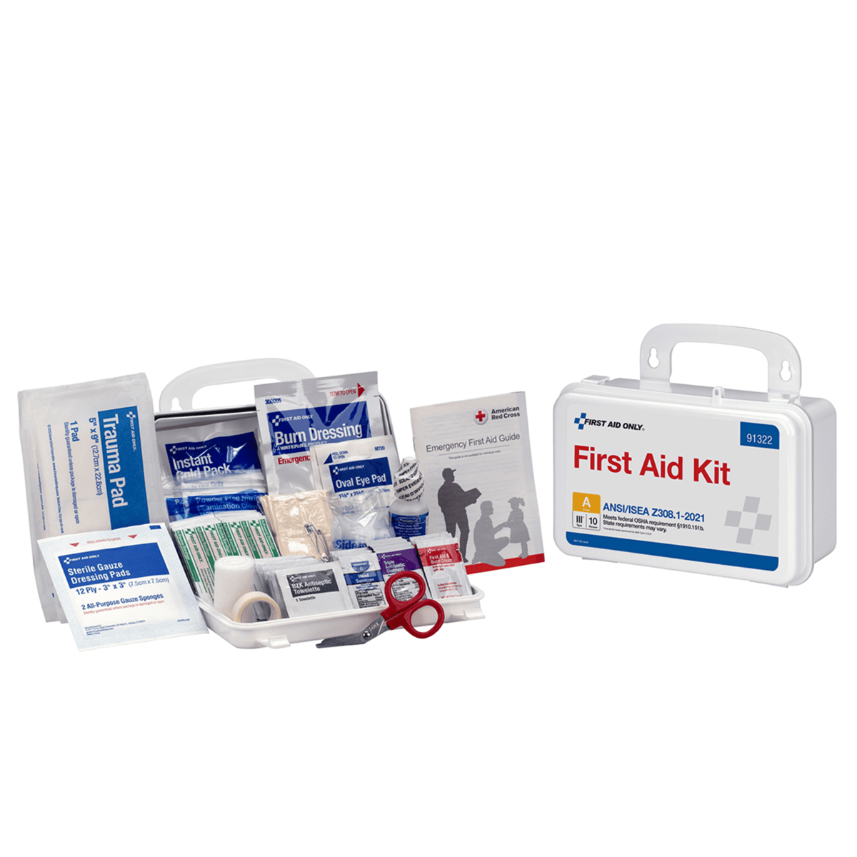 Acme United 10 Person ANSI 2021 Class A, Plastic First Aid Kit