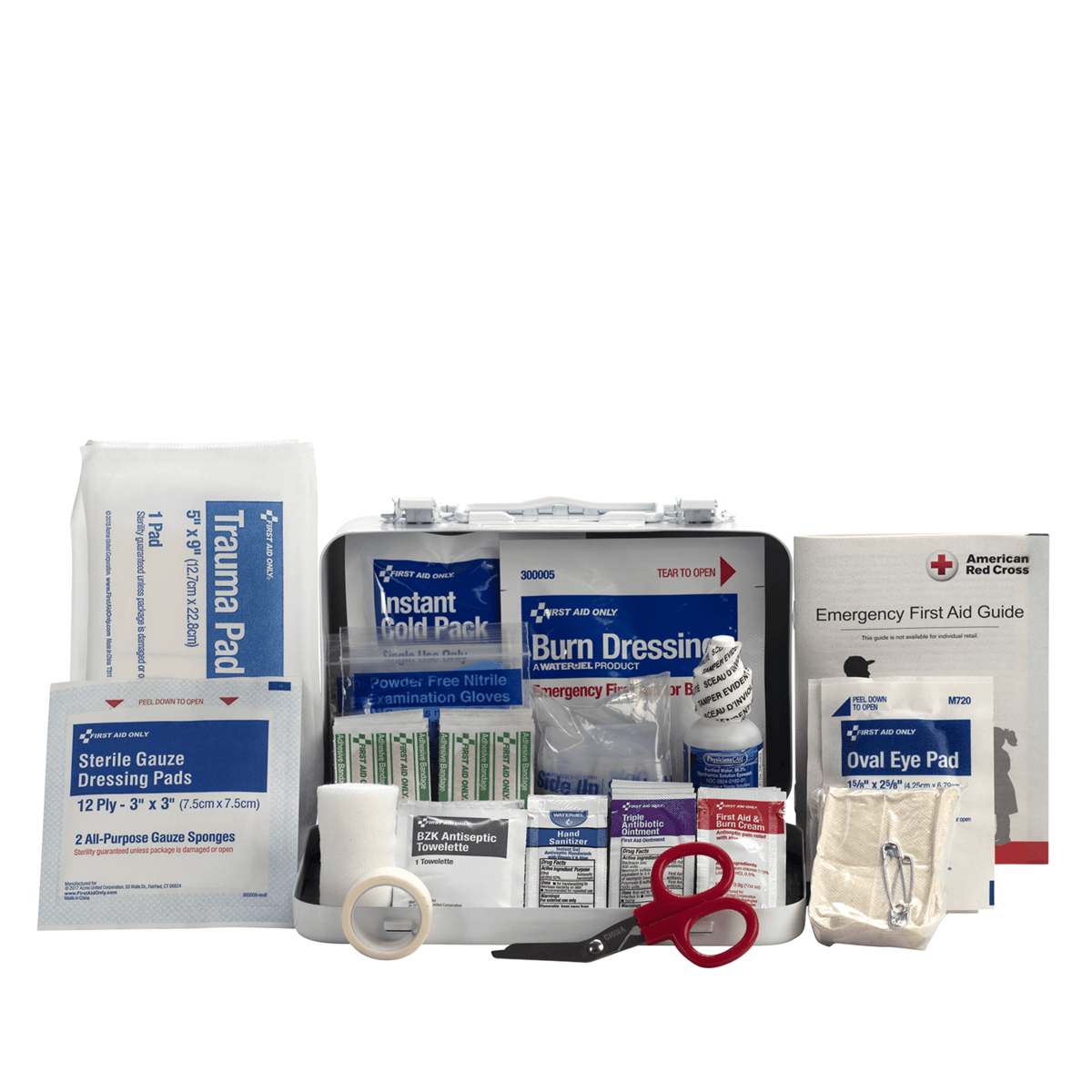 Acme United 10 Person ANSI 2021 Class A, Metal First Aid Kit