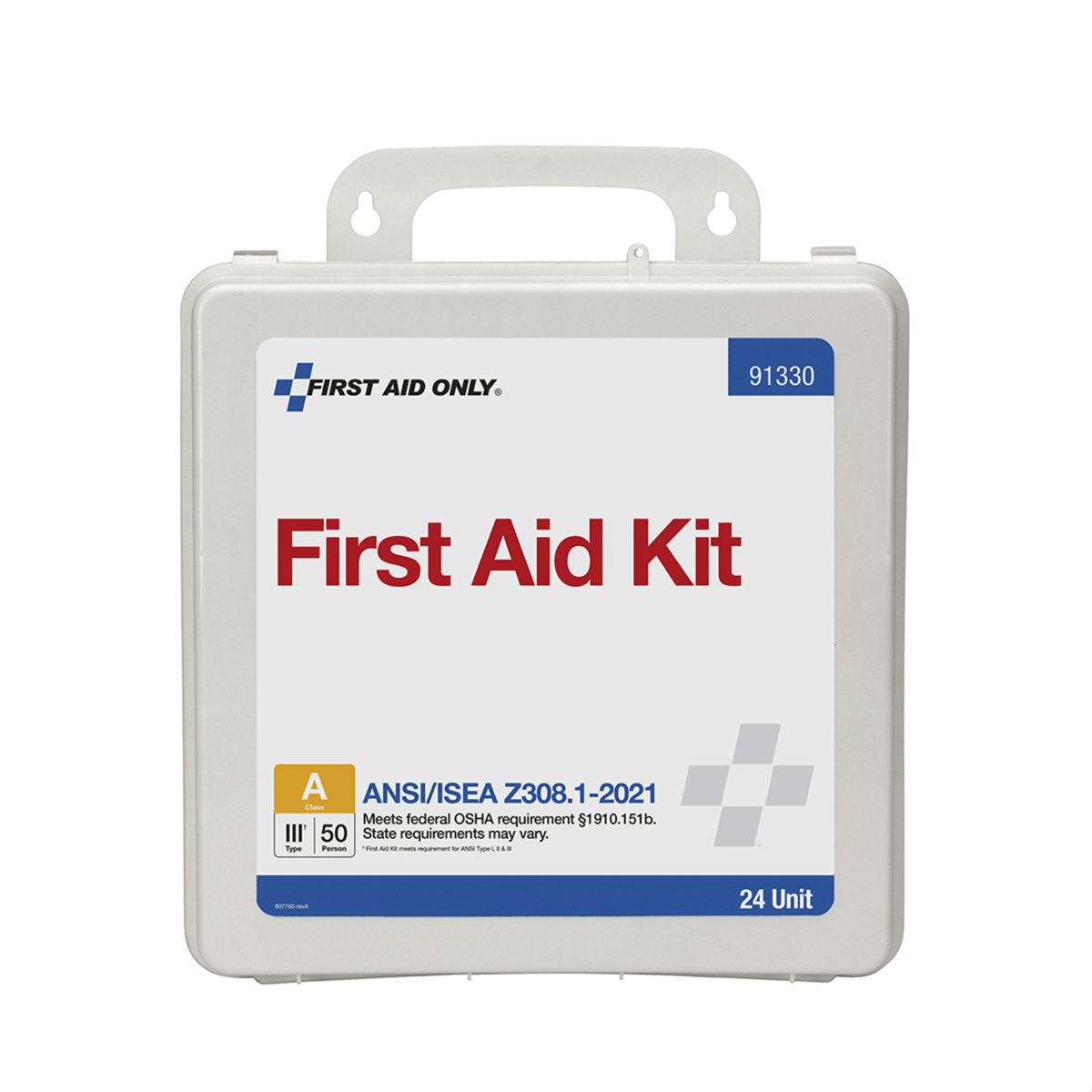 Acme United 50 Person ANSI 2021 Class A, 24 Unit Plastic First Aid Kit