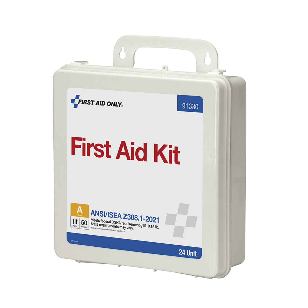 Acme United 50 Person ANSI 2021 Class A, 24 Unit Plastic First Aid Kit