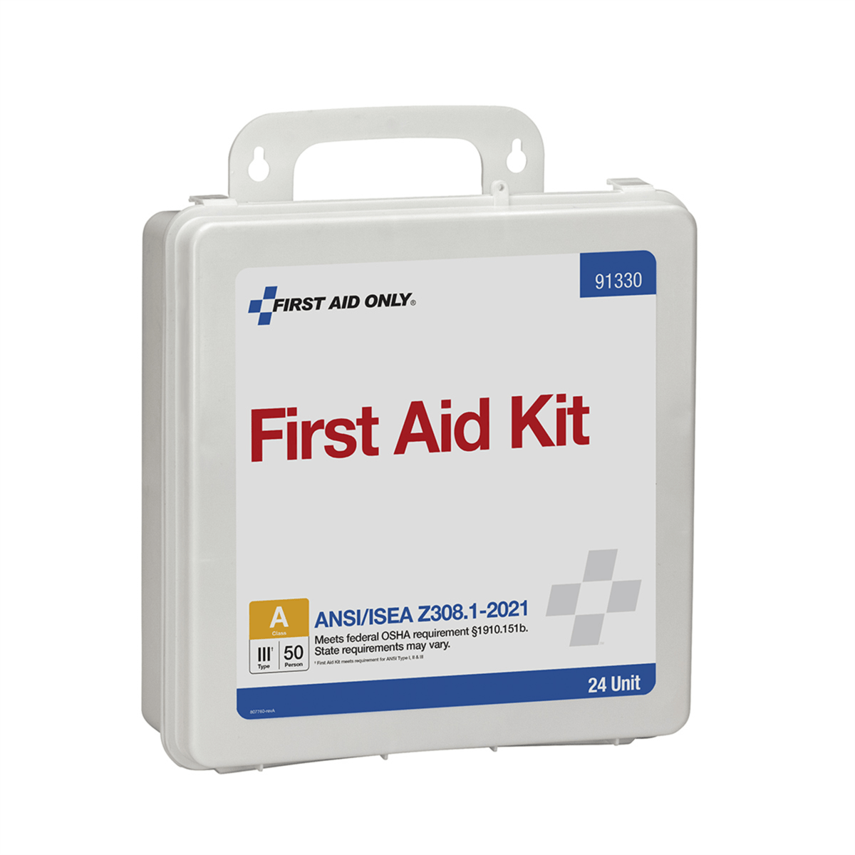 Acme United 50 Person ANSI 2021 Class A, 24 Unit Plastic First Aid Kit