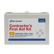 Acme United 25 Person ANSI 2021 Class A, Contractor Metal First Aid Kit