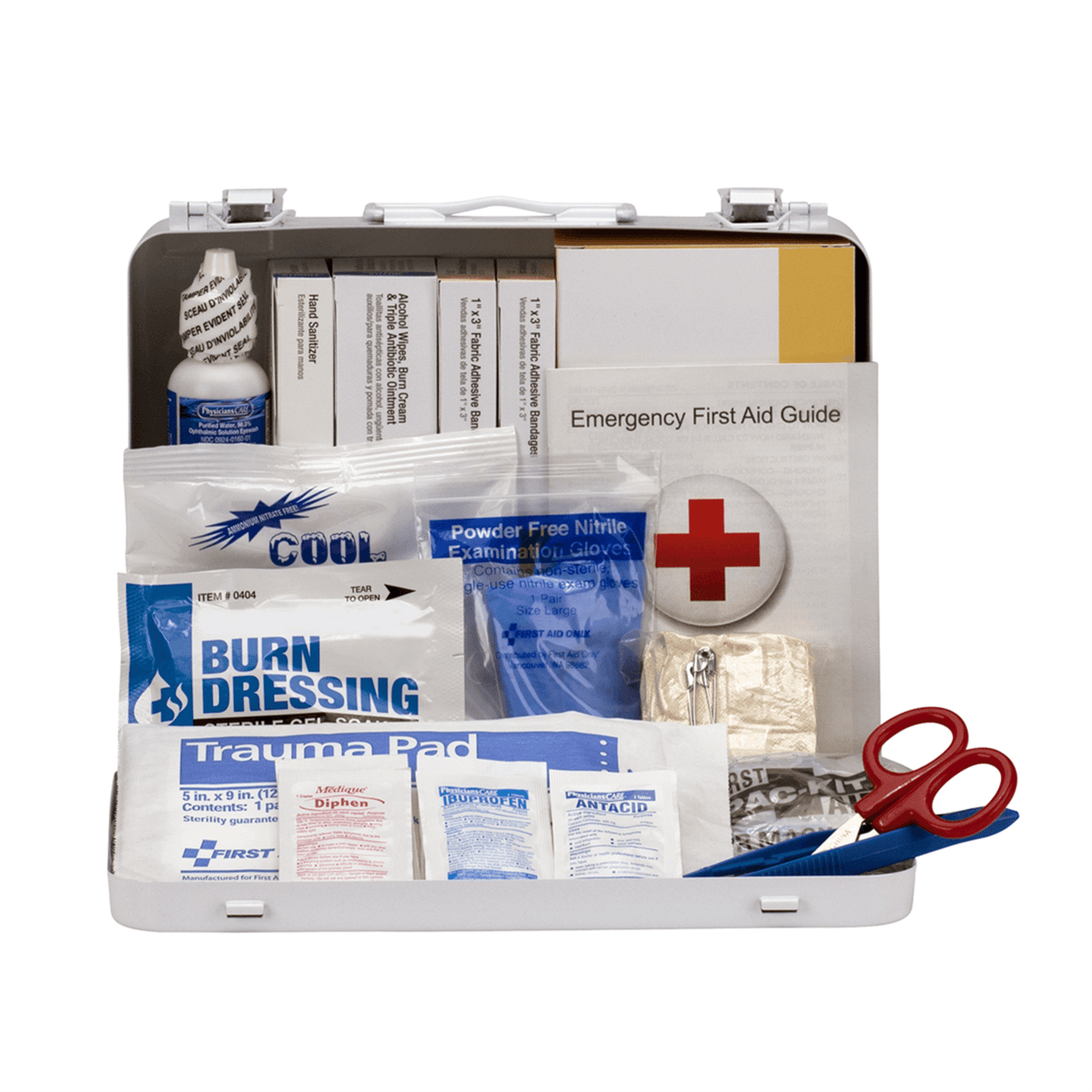Acme United 25 Person ANSI 2021 Class A, Heavy Duty Vehicle Metal First Aid Kit