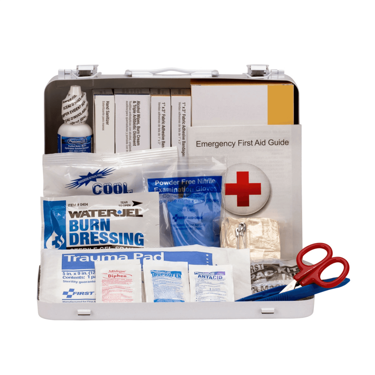 Acme United 25 Person Vehicle ANSI 2015 Class A+ First Aid Kit, Metal Case