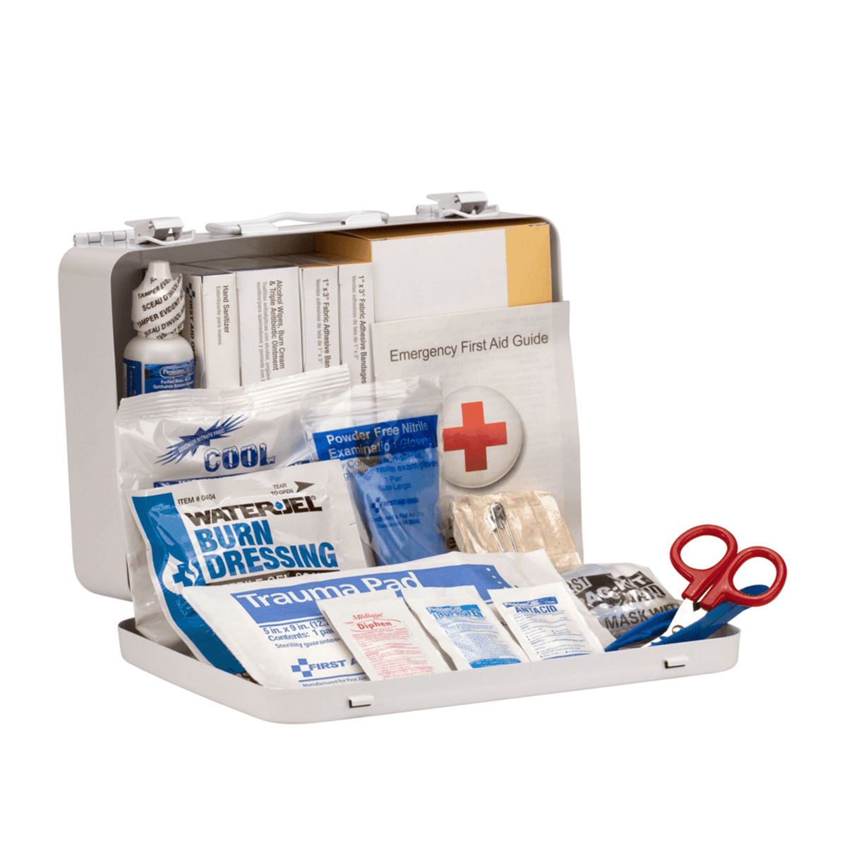 Acme United 25 Person Vehicle ANSI 2015 Class A+ First Aid Kit, Metal Case