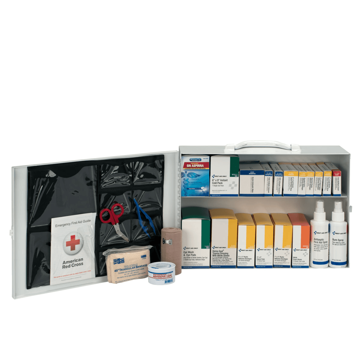 Acme United 2 Shelf First Aid Metal Cabinet