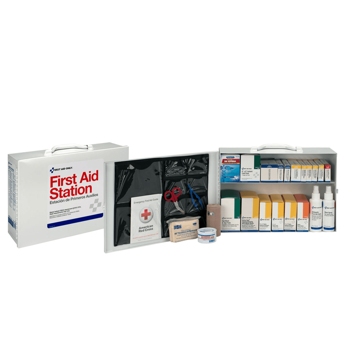 Acme United 2 Shelf First Aid Metal Cabinet