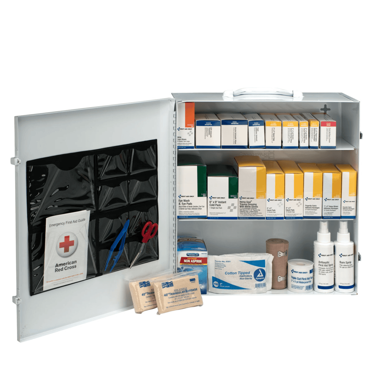 Acme United 3 Shelf First Aid Metal Cabinet