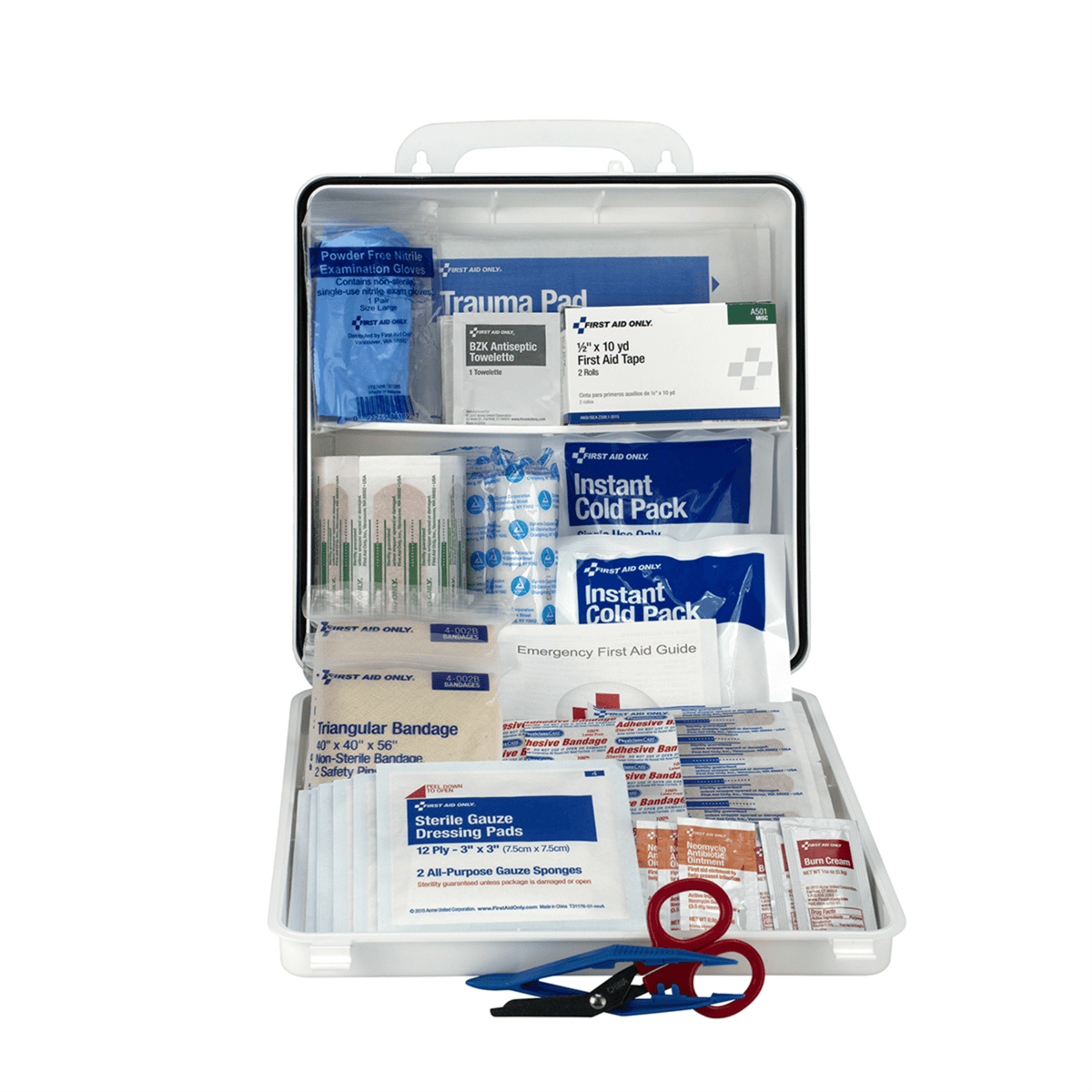 Acme United 50 Person Contractor First Aid Kit, Plastic Case