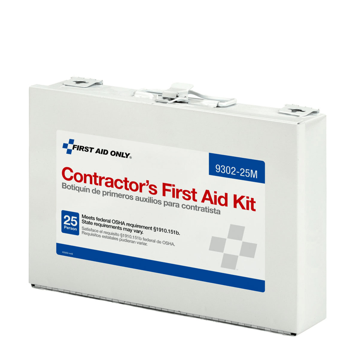 Acme United 25 Person Contractor First Aid Kit, Metal Case
