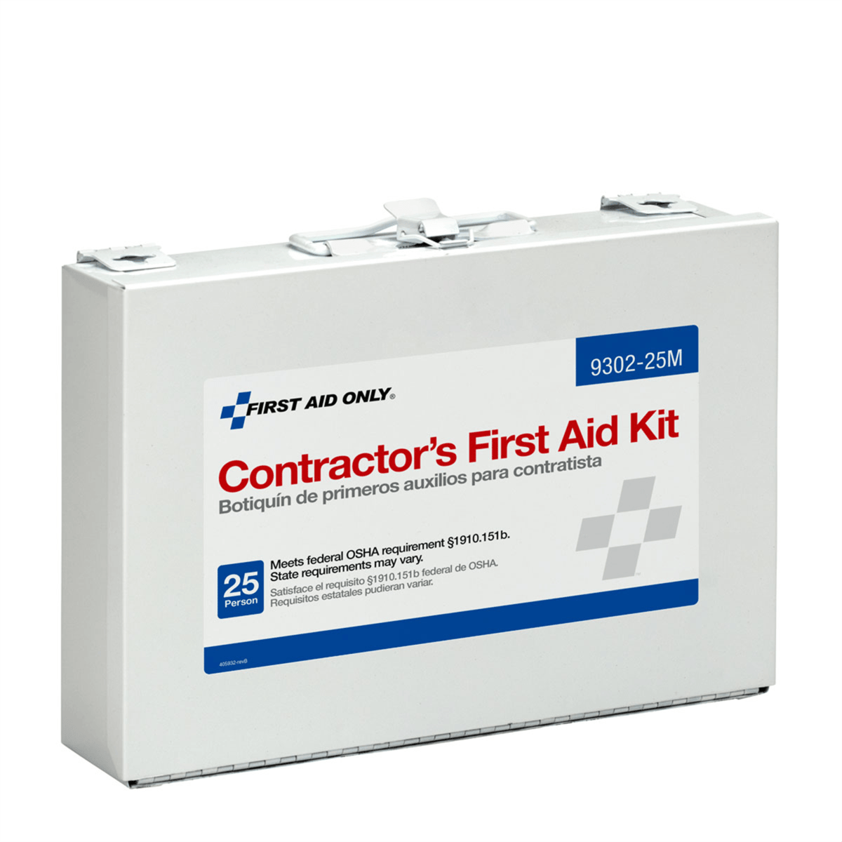 Acme United 25 Person Contractor First Aid Kit, Metal Case