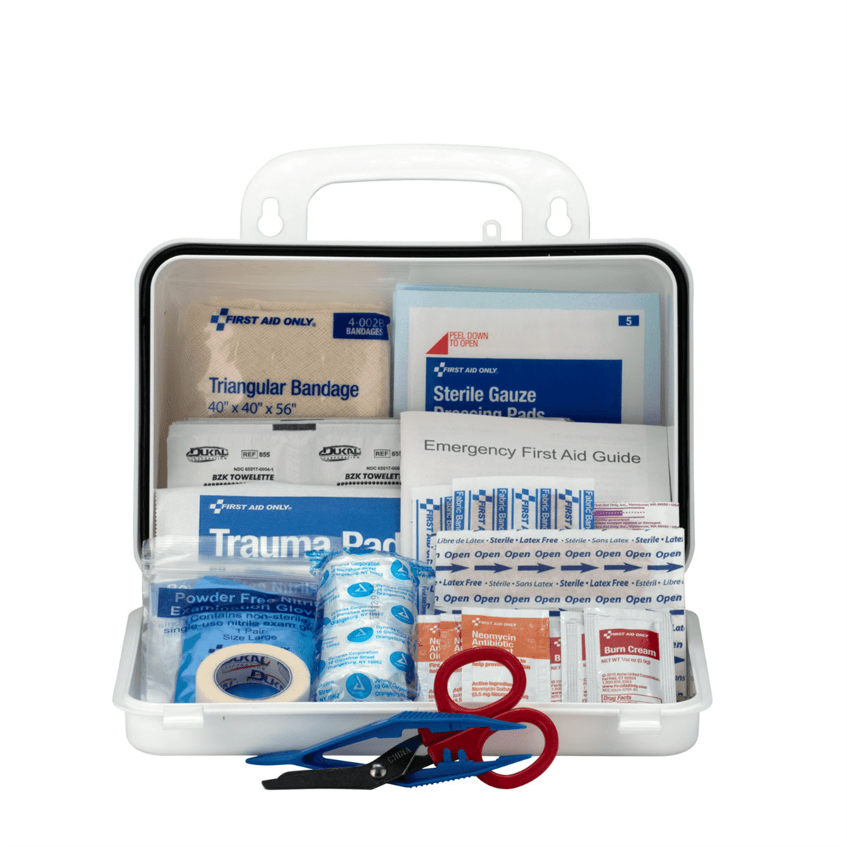 Acme United 10 Person Contractor First Aid Kit, Plastic Case