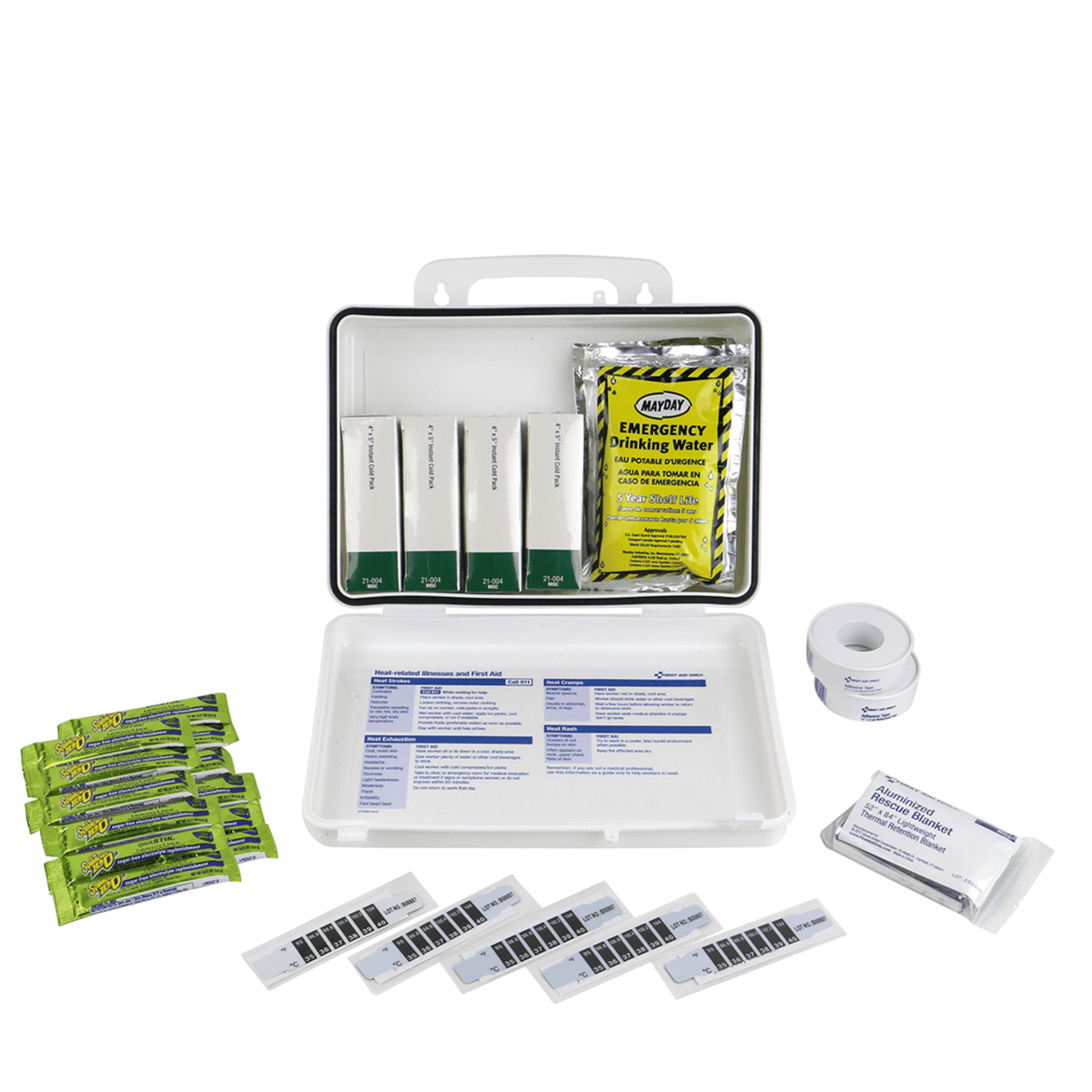 Acme United Heat Stress Kit, Plastic Case