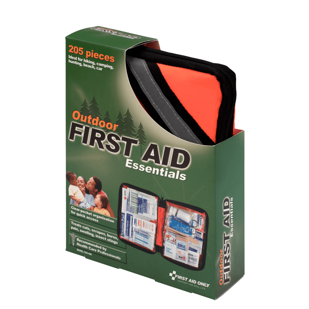 Acme United Outdoor First Aid Kit, 205 Piece, Fabric Case
