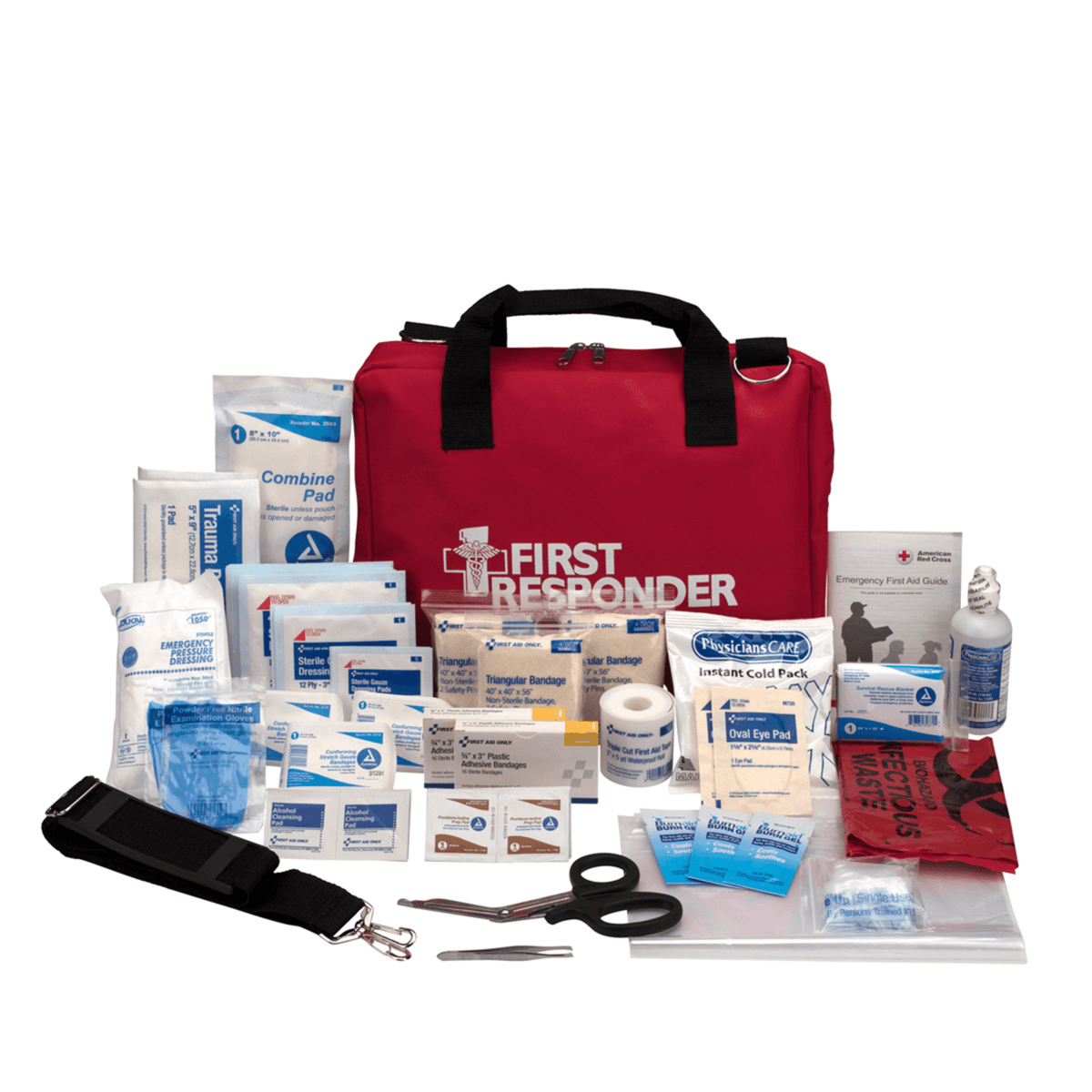 Acme United First Responder Kit, Medium 102 Piece Bag