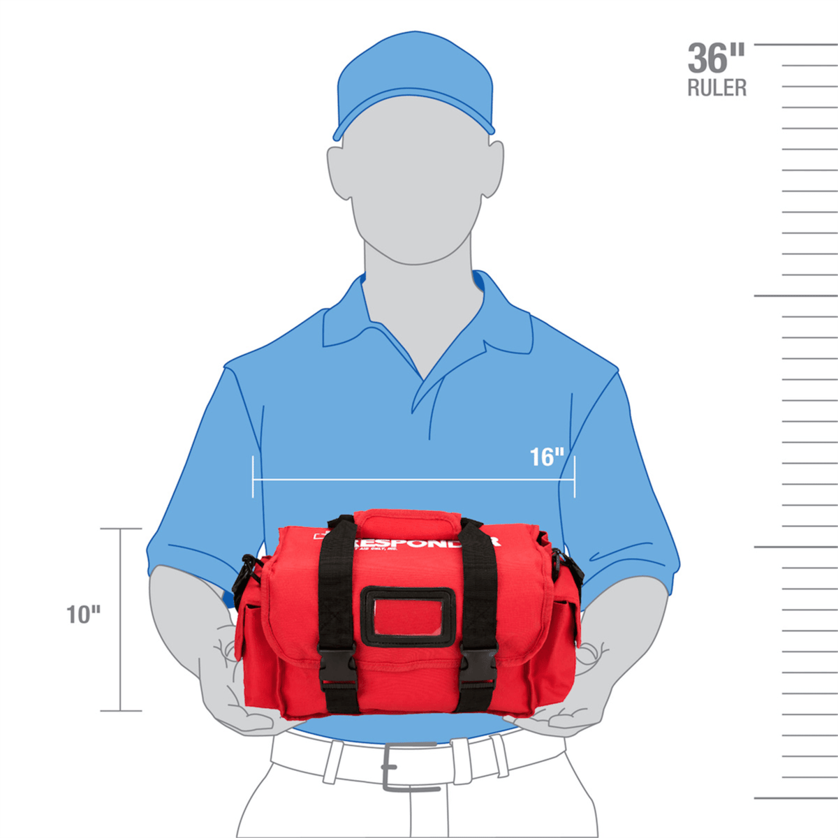 Acme United First Responder Kit, Large 158 Piece Bag