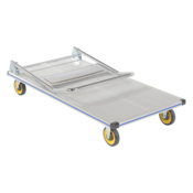 Vestil Aluminum Platform Truck 24 In. x 48 In. 600 Lb. Capacity Silver AFT-48-NM