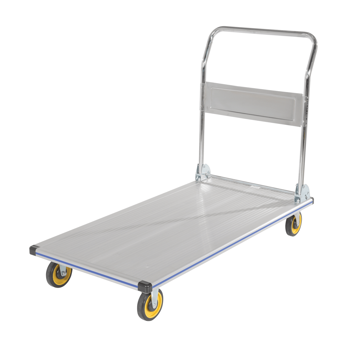 Vestil Aluminum Platform Truck 24 In. x 48 In. 600 Lb. Capacity Silver AFT-48-NM