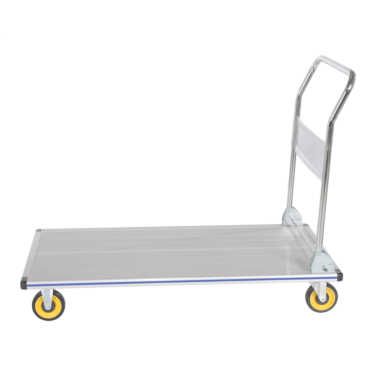 Vestil Aluminum Platform Truck 24 In. x 48 In. 600 Lb. Capacity Silver AFT-48-NM