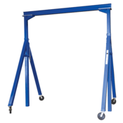 Vestil Steel Adjustable Height Gantry Crane 15 Ft. x 14 Ft. 8000 Lb. Capacity Silver AHS-8-15-14