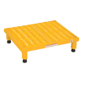 Vestil Steel Adj Work-Mate Stands 23-1/2 In.x19-9/16In.x6-3/4 In. 500 Lb. Capacity Yellow AHW-L-1924