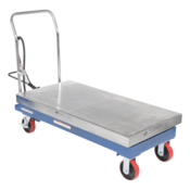Vestil Carbon Steel Air Steel Cart 2000 Lb. Capacity Silver AIR-2000