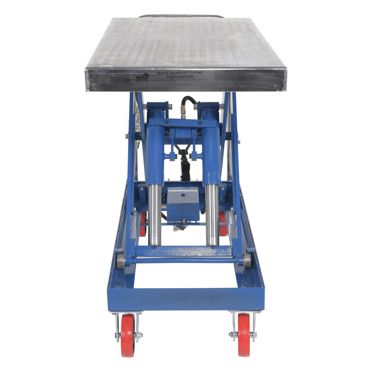 Vestil Carbon Steel Air Steel Cart 2000 Lb. Capacity Silver AIR-2000