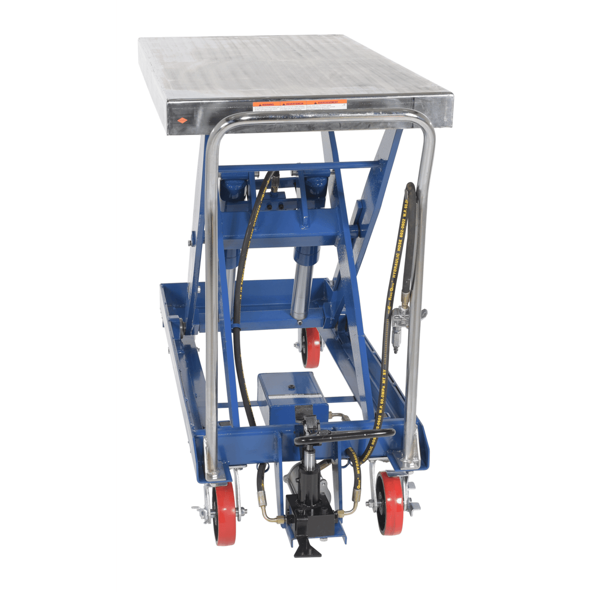 Vestil Carbon Steel Air Steel Cart 2000 Lb. Capacity Silver AIR-2000