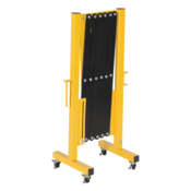 Vestil Aluminum Expand-A-Gate with Casters 15 In. x 19-3/4 In. x 40-1/8 In. Yellow ALEXGATE-30-C