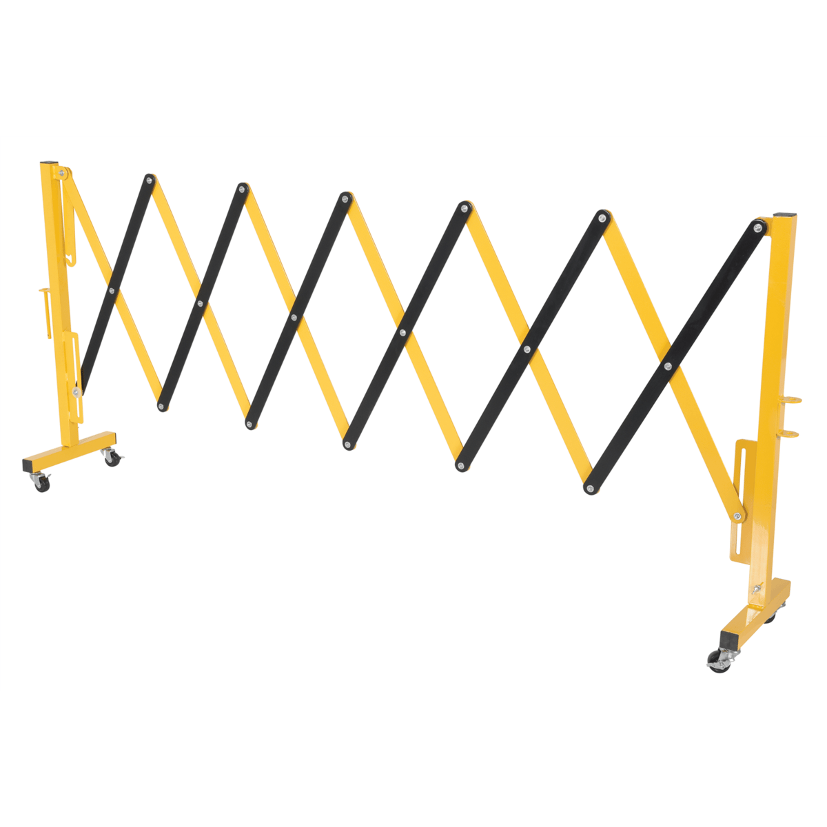 Vestil Aluminum Expand-A-Gate with Casters 15 In. x 19-3/4 In. x 40-1/8 In. Yellow ALEXGATE-30-C