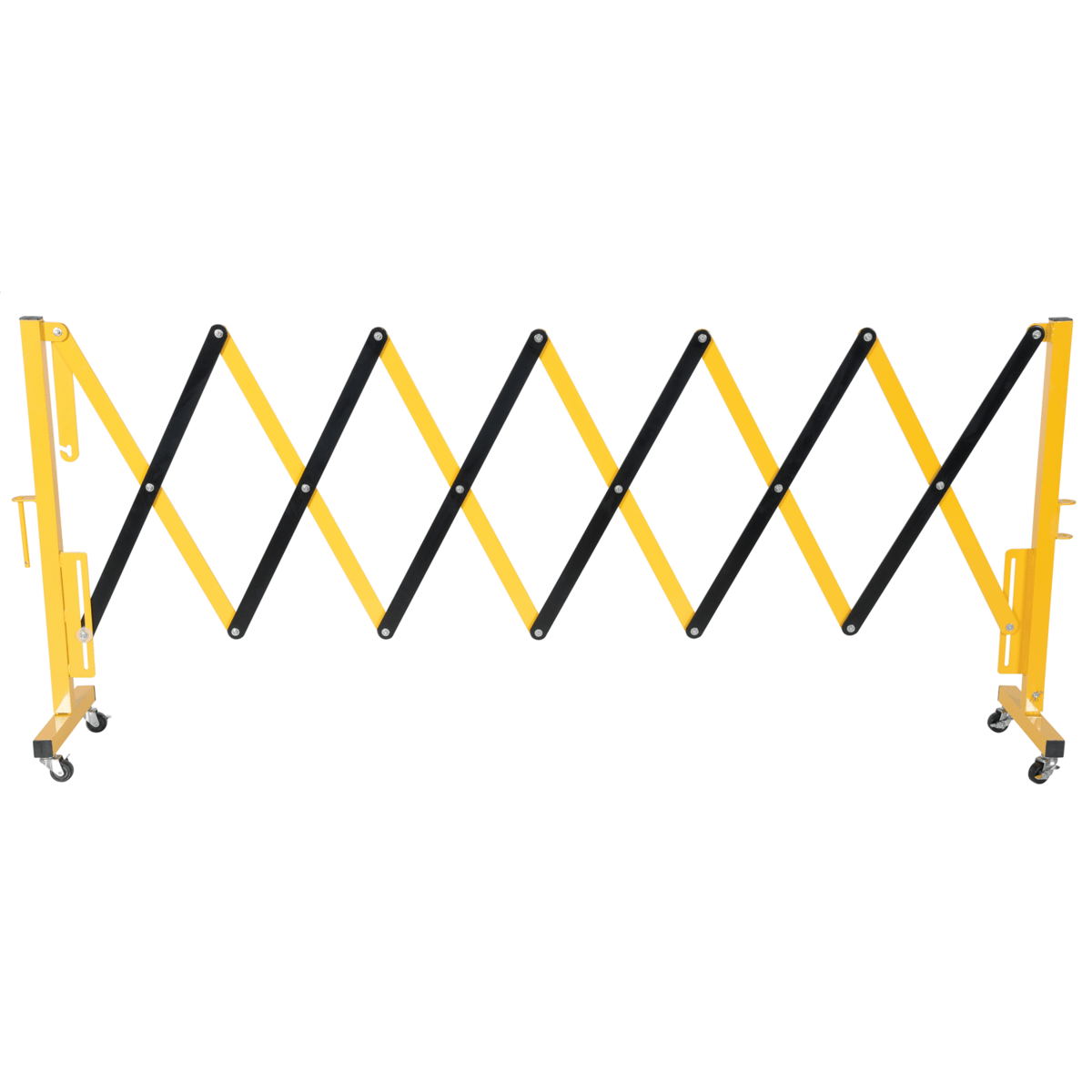 Vestil Aluminum Expand-A-Gate with Casters 15 In. x 19-3/4 In. x 40-1/8 In. Yellow ALEXGATE-30-C