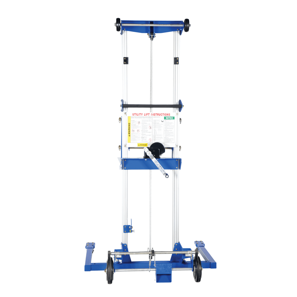 Vestil Aluminum/Steel Adjustable Straddle Hand Winch Lift Trucks 400Lb. Capacity Silver A-LIFT-S-HP