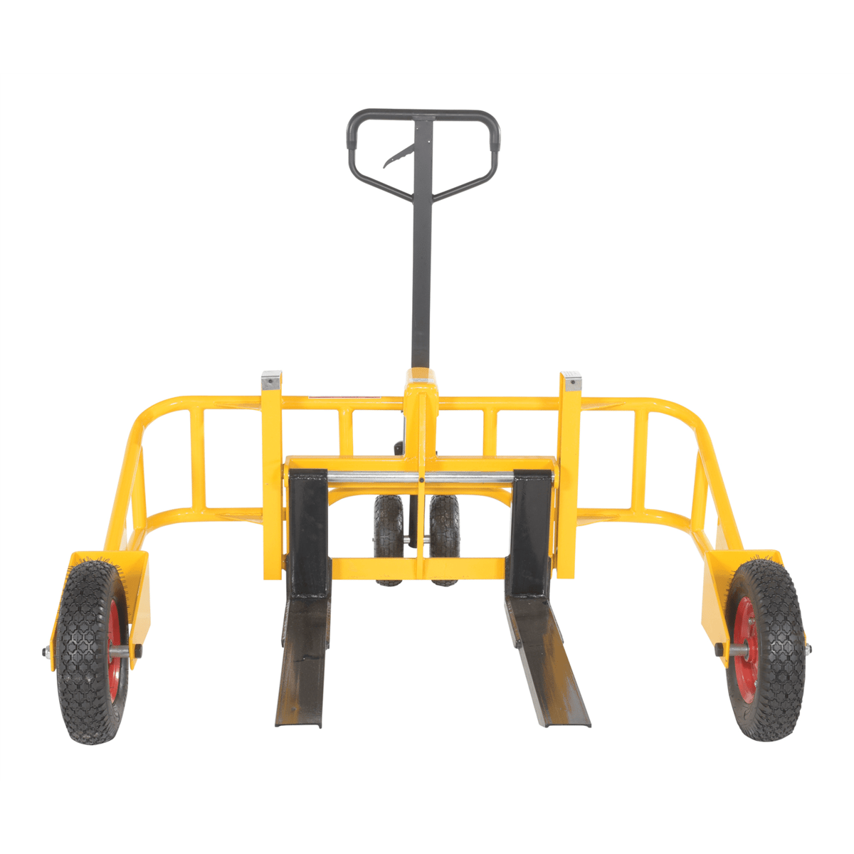 Vestil Steel All-Terrain Pallet Truck 32 In. Fork Length 2000 Lb. Capacity Yellow ALL-T-2