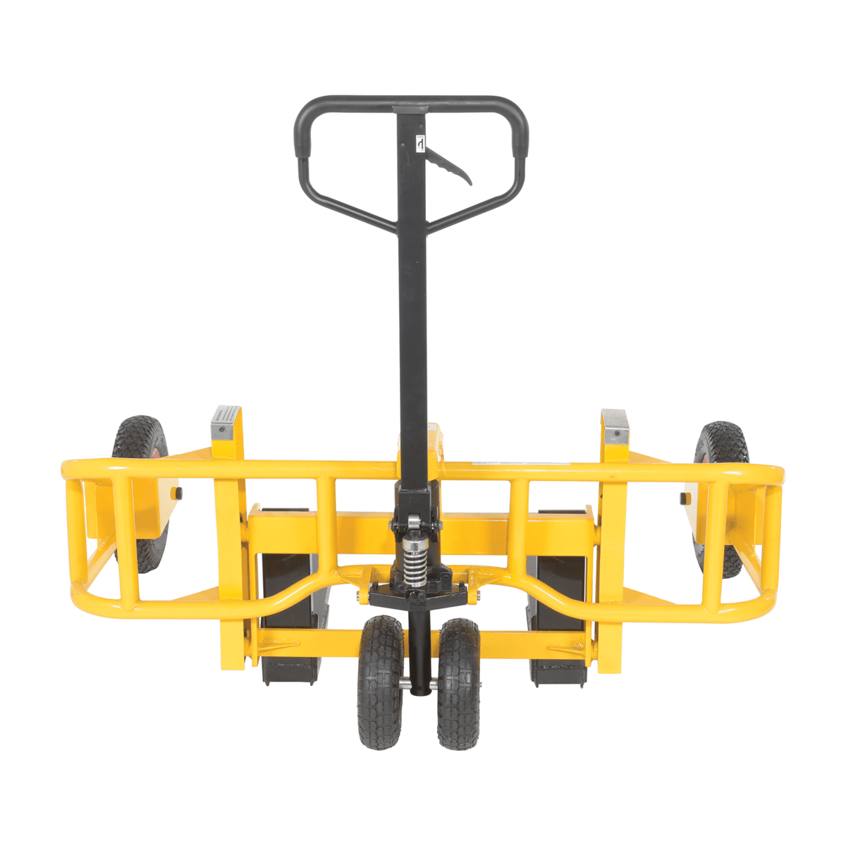 Vestil Steel All-Terrain Pallet Truck 32 In. Fork Length 2000 Lb. Capacity Yellow ALL-T-2