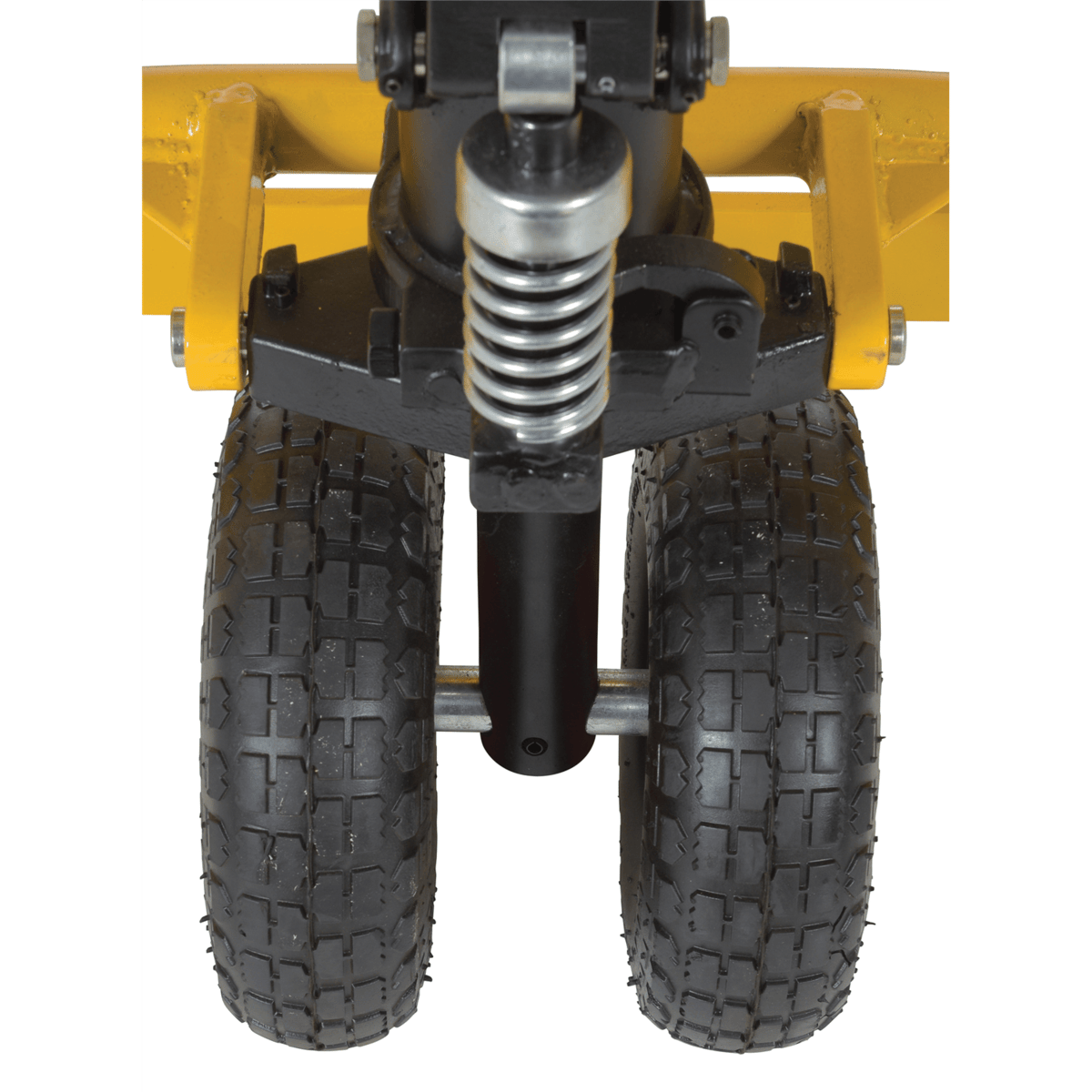Vestil Steel All-Terrain Pallet Truck 32 In. Fork Length 2000 Lb. Capacity Yellow ALL-T-2