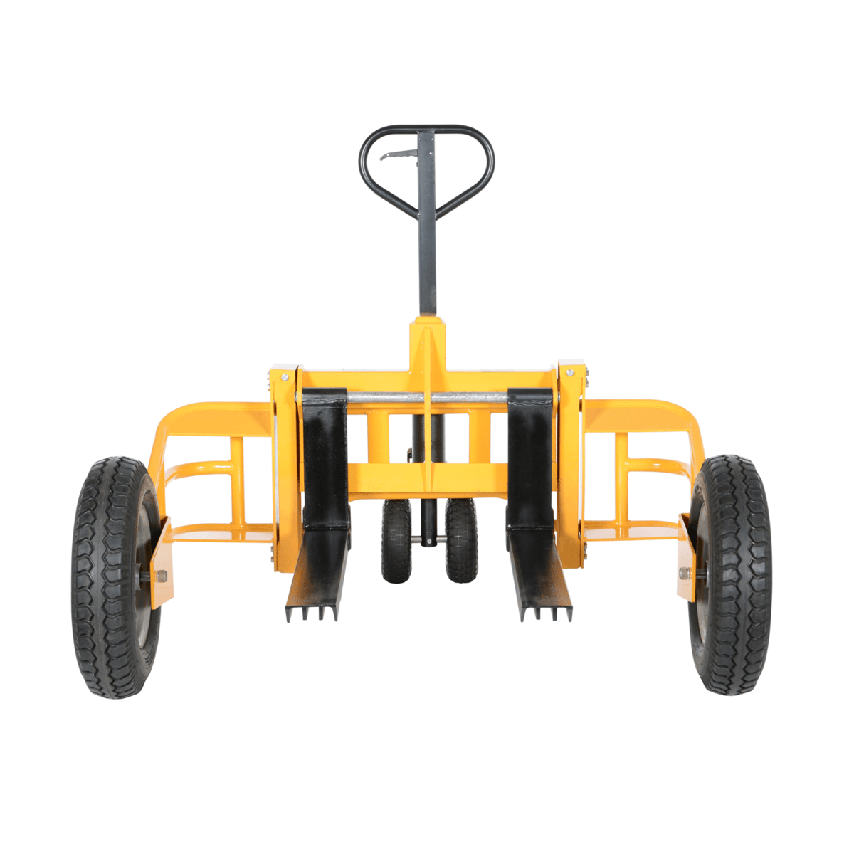 Vestil Steel All-Terrain Pallet Truck 32 In. Fork Length 2500 Lb. Capacity Yellow ALL-T-HD