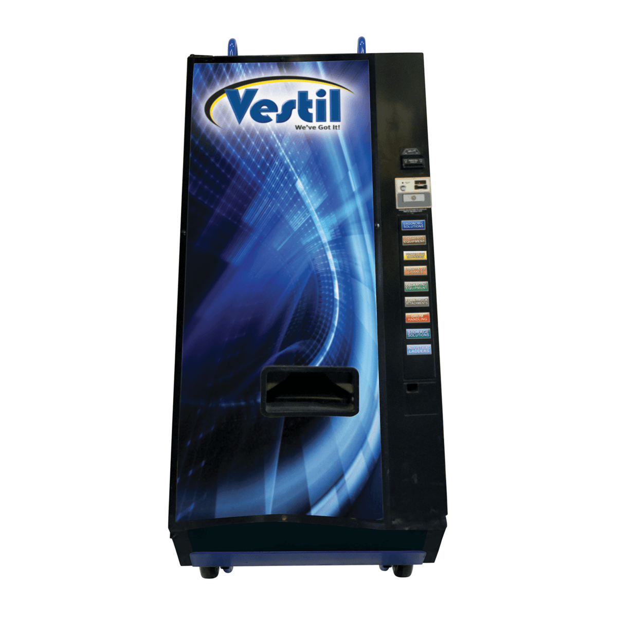 Vestil Steel Ratchet Appliance Cart 17 In. x 24 In. x 72 In. 1200 Lb. Capacity Blue APPL-1200-72