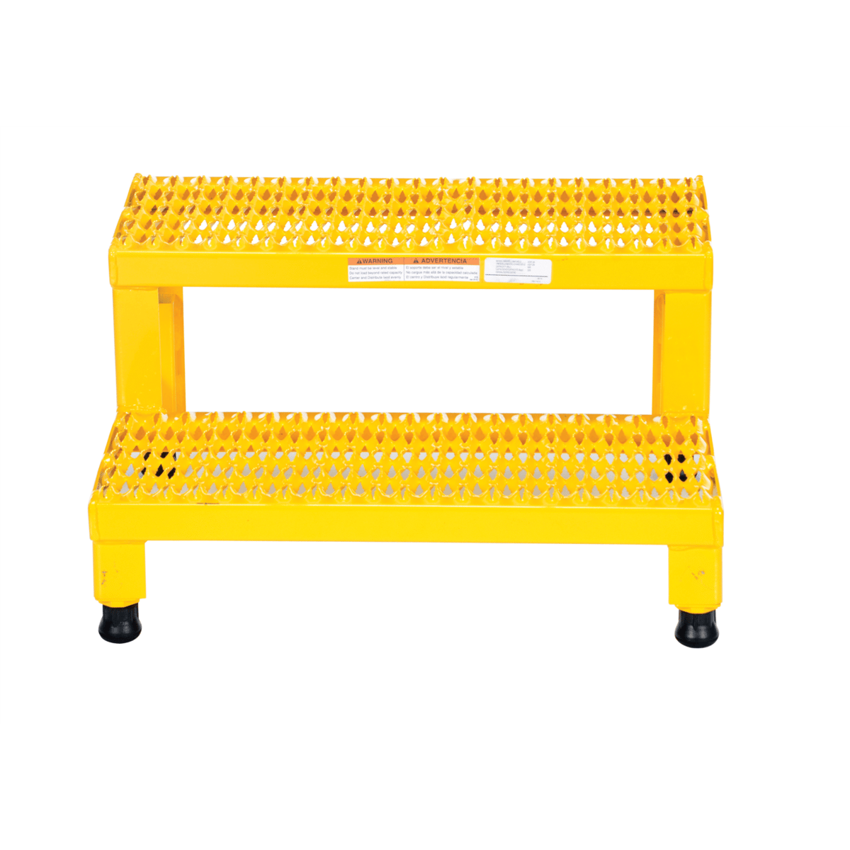 Vestil Steel Adj Step Mate Stand 2 Step 22-7/8 Inx23-13/16Inx15-1/4 In 500 Lb Capacity Yellow ASP-24
