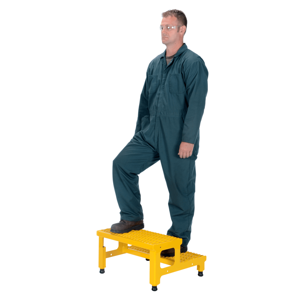 Vestil Steel Adj Step Mate Stand 2 Step 22-7/8 Inx23-13/16Inx15-1/4 In 500 Lb Capacity Yellow ASP-24
