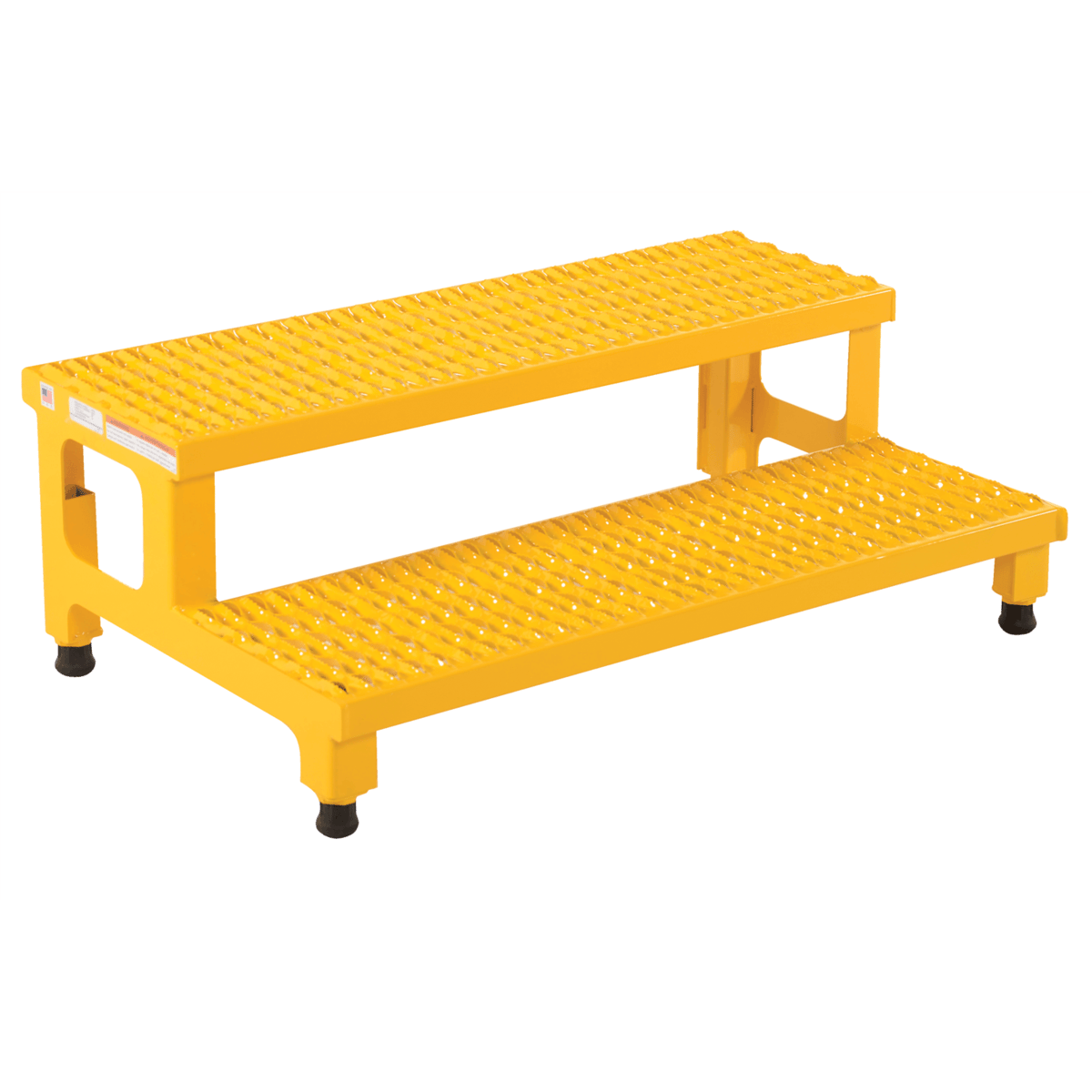 Vestil Steel Adj Step Mate Stand 2 Step 22-7/8 Inx36-3/16 Inx15-1/4 In 500 Lb Capacity Yellow ASP-36