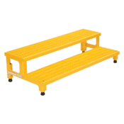 Vestil Steel Adj Step Mate Stand 2 Step 22-7/8 Inx48-1/2 Inx15-1/4 In 500 Lb. Capacity Yellow ASP-48