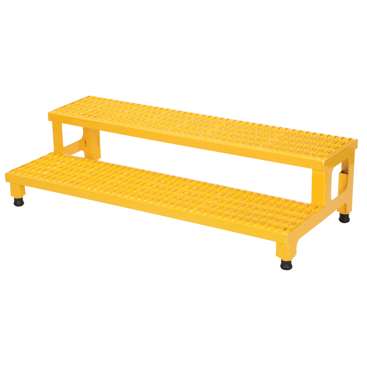 Vestil Steel Adj Step Mate Stand 2 Step 22-7/8 Inx48-1/2 Inx15-1/4 In 500 Lb. Capacity Yellow ASP-48