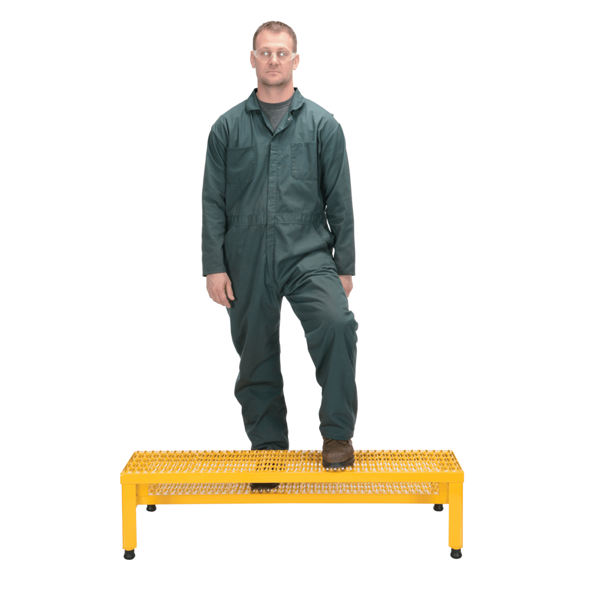 Vestil Steel Adj Step Mate Stand 2 Step 22-7/8 Inx48-1/2 Inx15-1/4 In 500 Lb. Capacity Yellow ASP-48