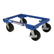 Vestil Steel Adj Tote Dolly w/6In Casters 36-1/2Inx26-1/2Inx8-7/8In 3000 Lb Capacity Blue ATD-1622-6