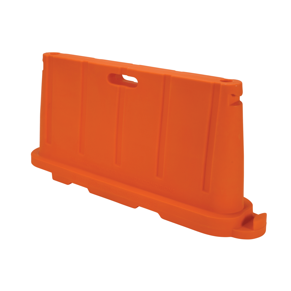 Vestil Polyethylene Stackable Barricade 76-1/2 In. x 16 In. x 36 In. Orange BCD-7636-OR
